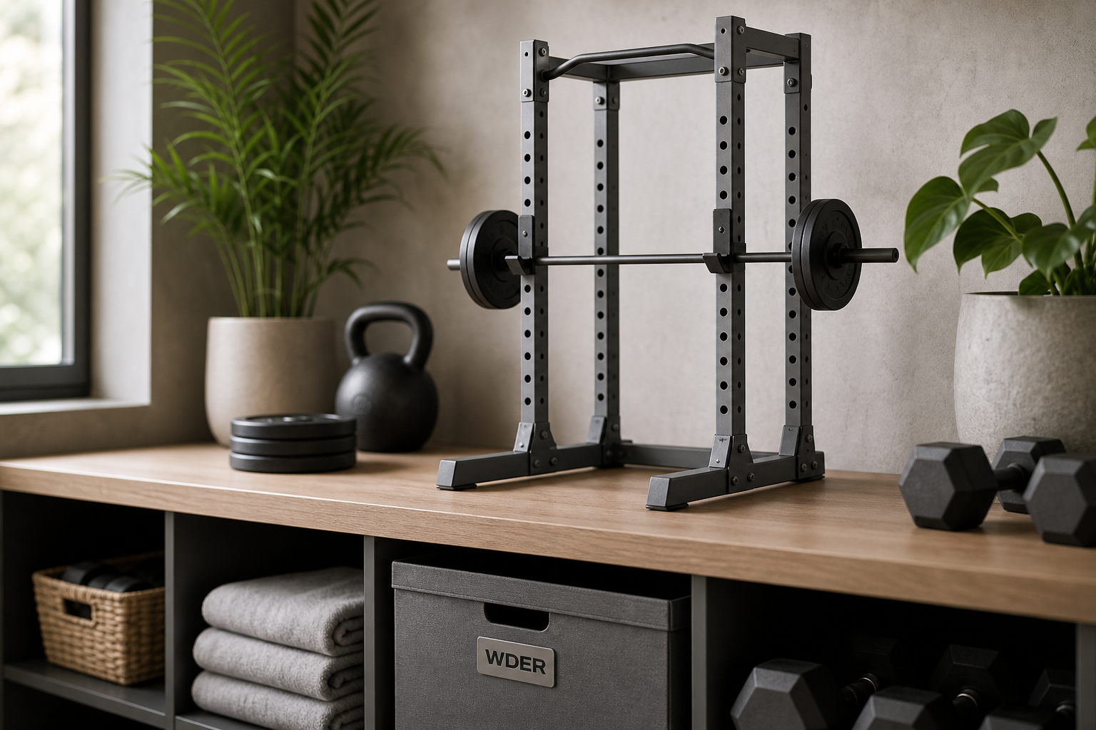 Mini gym model gift ideas for personal trainers and strength coaches | دليل الشراء المحلي — WDER mini gym model shown in a real display scene with one natural brand mark.