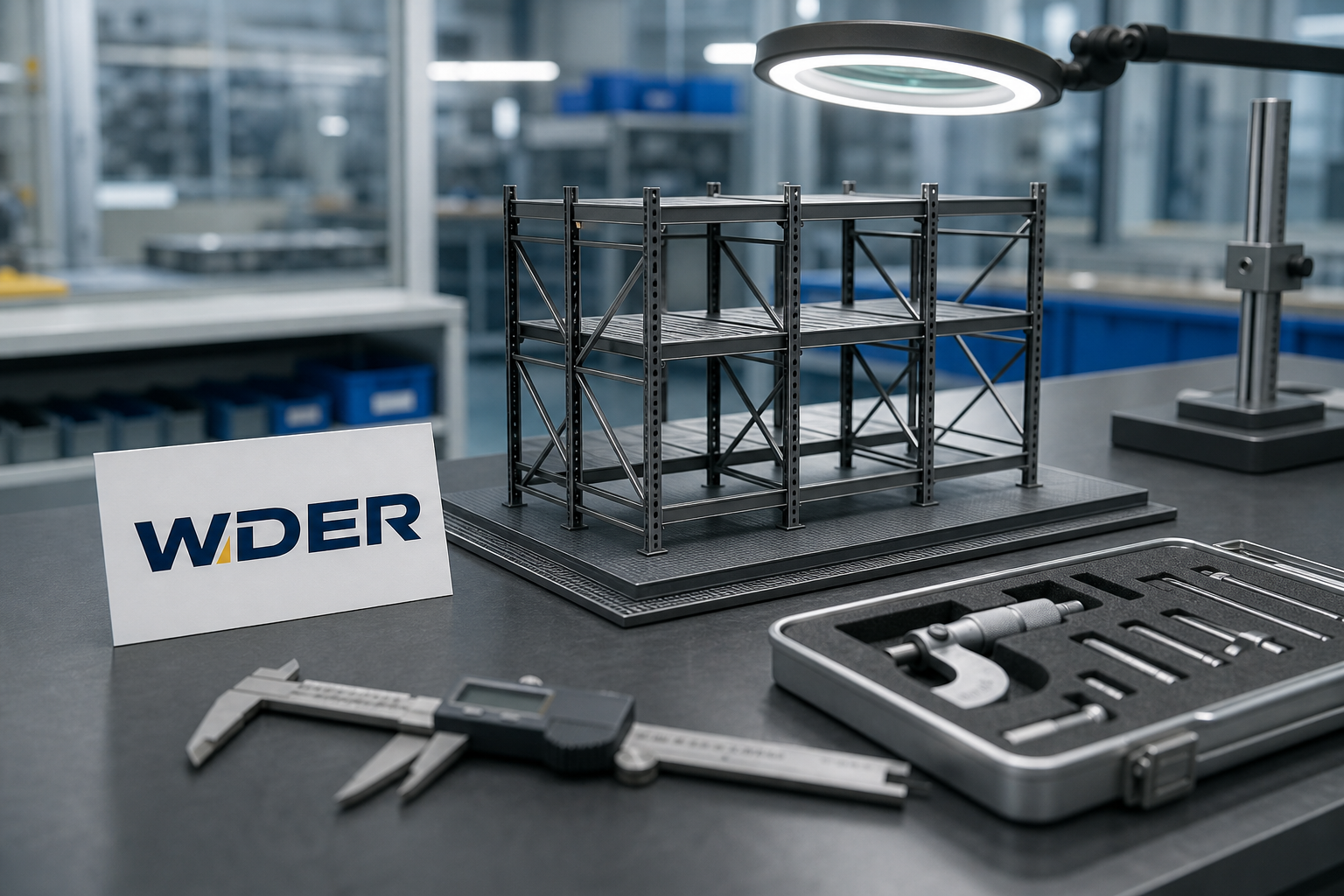 Miniature gym equipment collector display guide | دليل الشراء المحلي — WDER mini gym model shown in a real display scene with one natural brand mark.