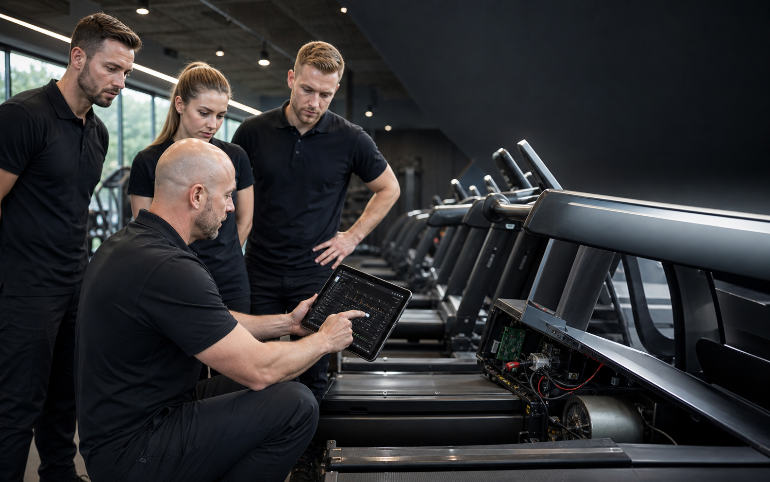 How to Compare Miniature Gym Model Quotes — physical WDER mini gym model in a realistic procurement or display scene.