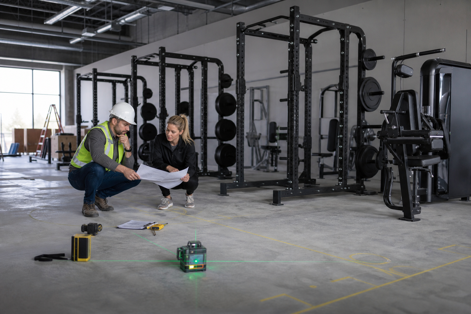 Pre-Production Sample Approval Checklist for Mini Gym Models — physical WDER mini gym model in a realistic procurement or display scene.